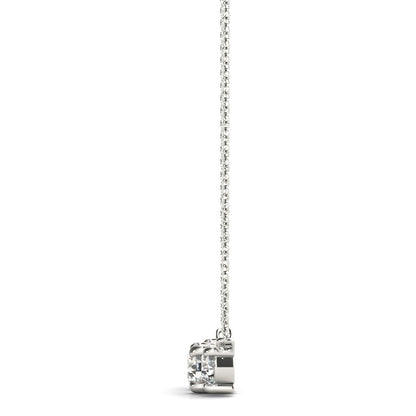 Three Stone Diamond Pendant Necklace