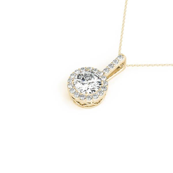 Halo Pendant Necklace - 0.35ct.tw.