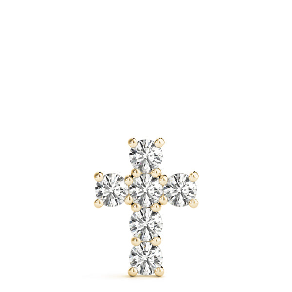 Lab-Grown Diamond Cross Necklace