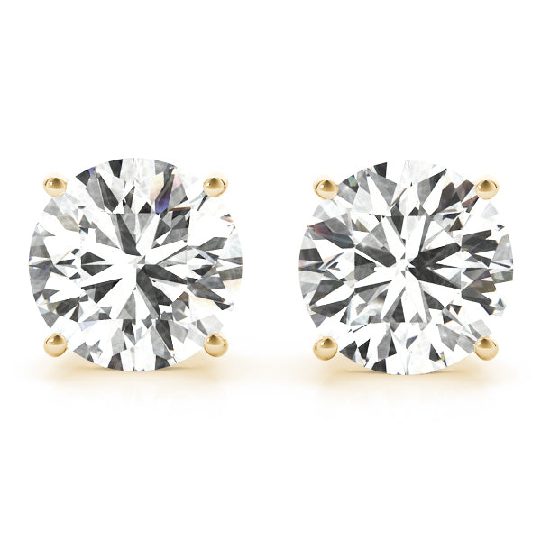 Round Lab-Grown Diamond Stud Earrings