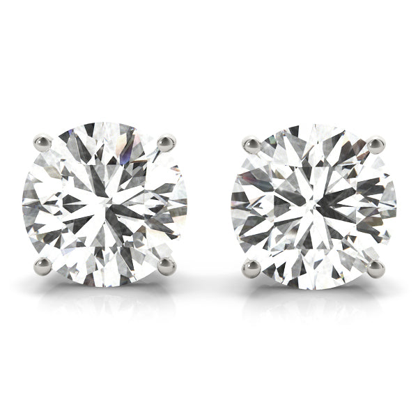 Round Lab-Grown Diamond Stud Earrings