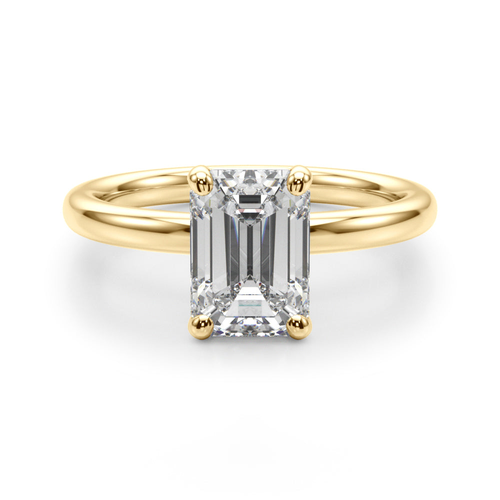 Emerald Cut Solitaire Engagement Ring