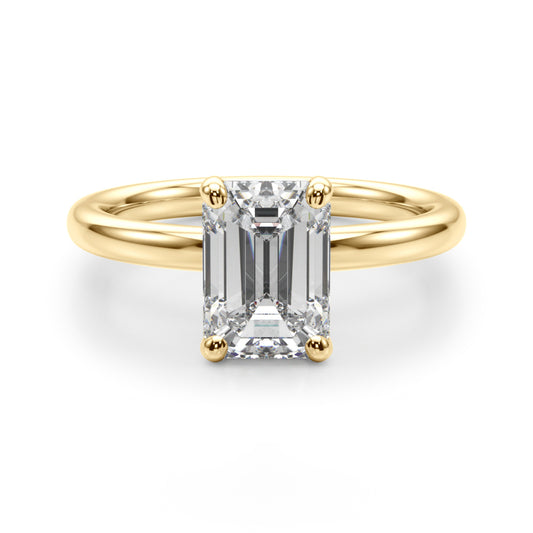 Emerald Cut Solitaire Engagement Ring