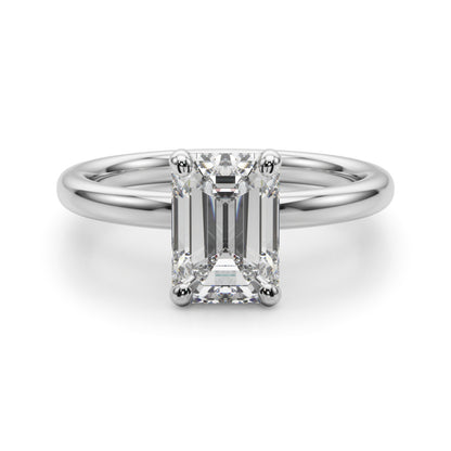 Emerald Cut Solitaire Engagement Ring