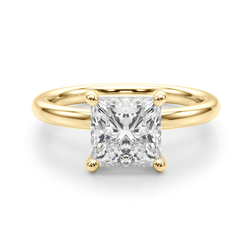 Princess Lab Diamond Engagement Ring