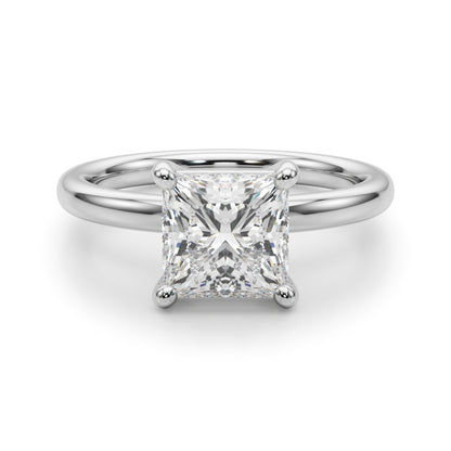 Princess Lab Diamond Engagement Ring