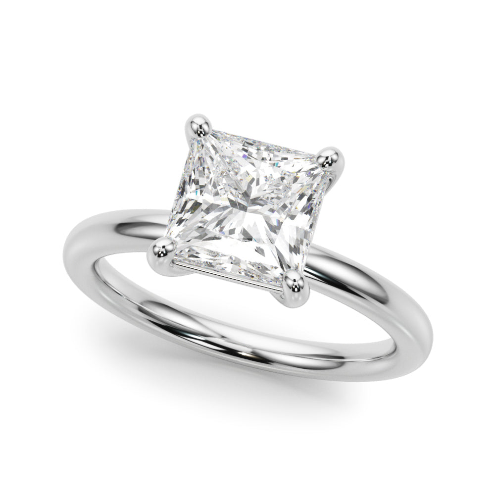 Princess Lab Diamond Engagement Ring