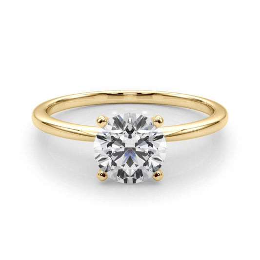 Round Solitaire Lab Diamond Engagement Ring