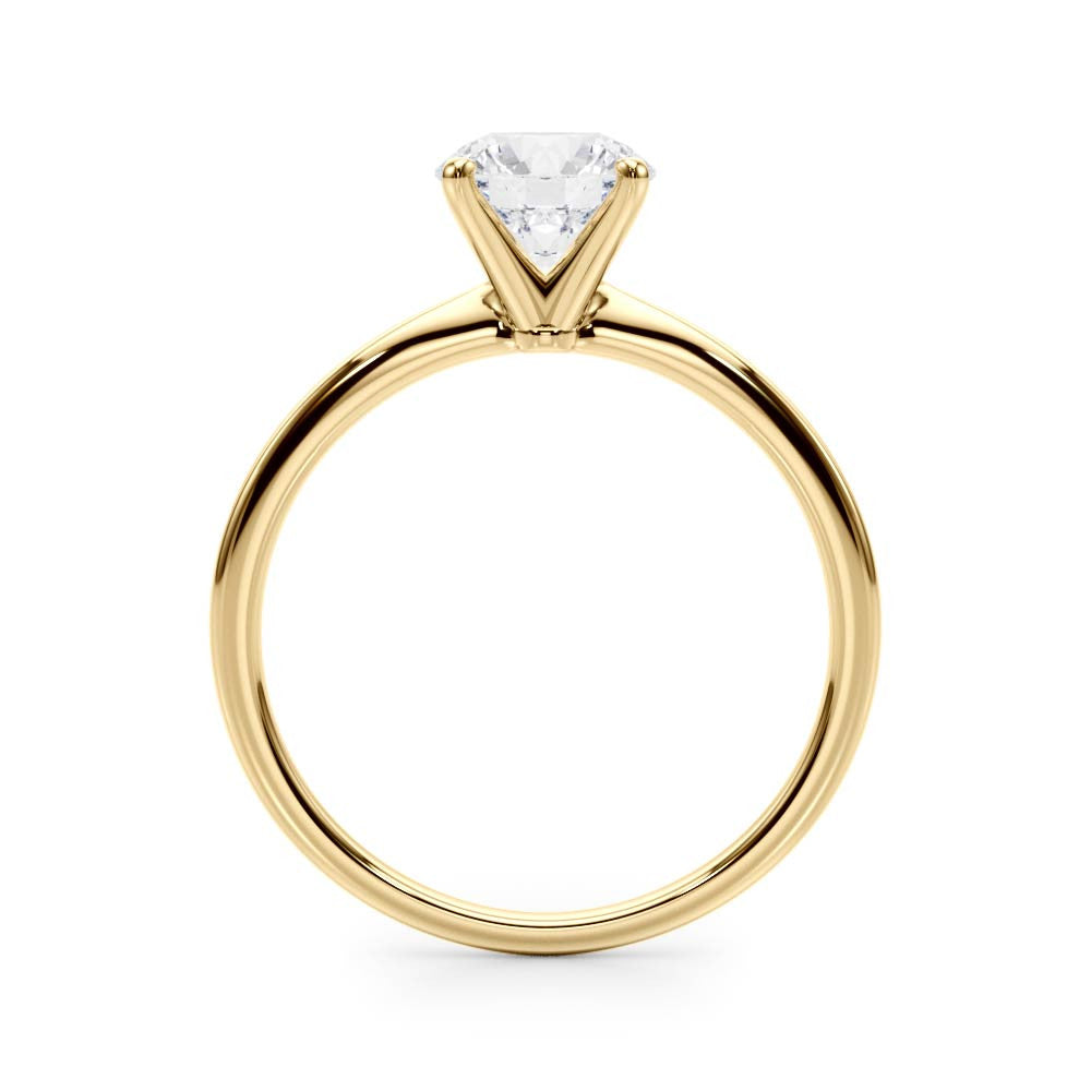 Round Solitaire Lab Diamond Engagement Ring