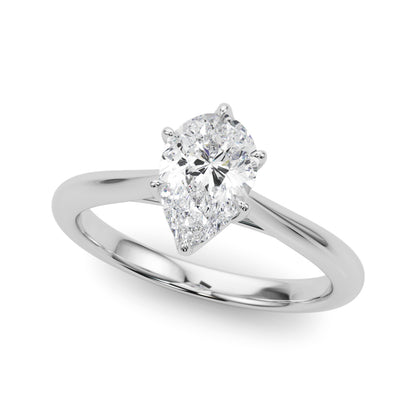 Pear Solitaire Engagement Ring