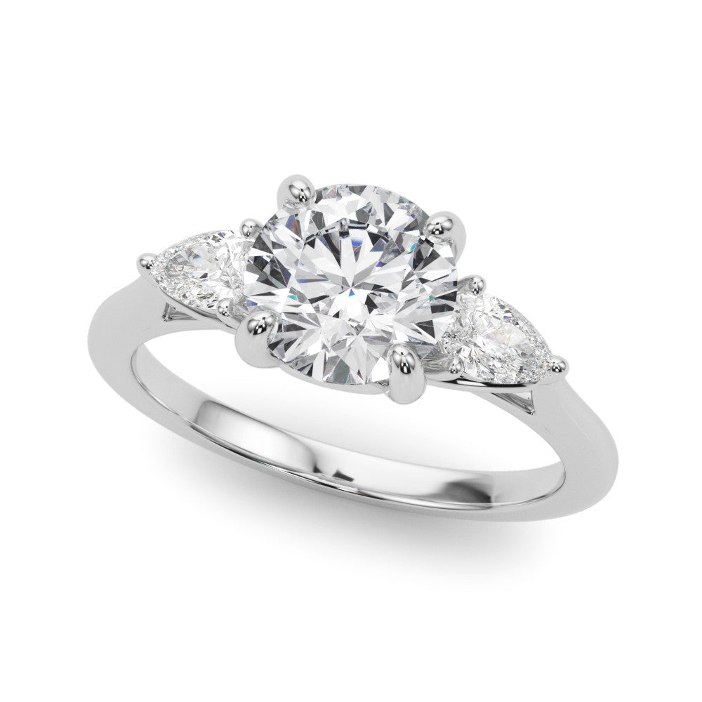 Three Stone Diamond Engagement Ring