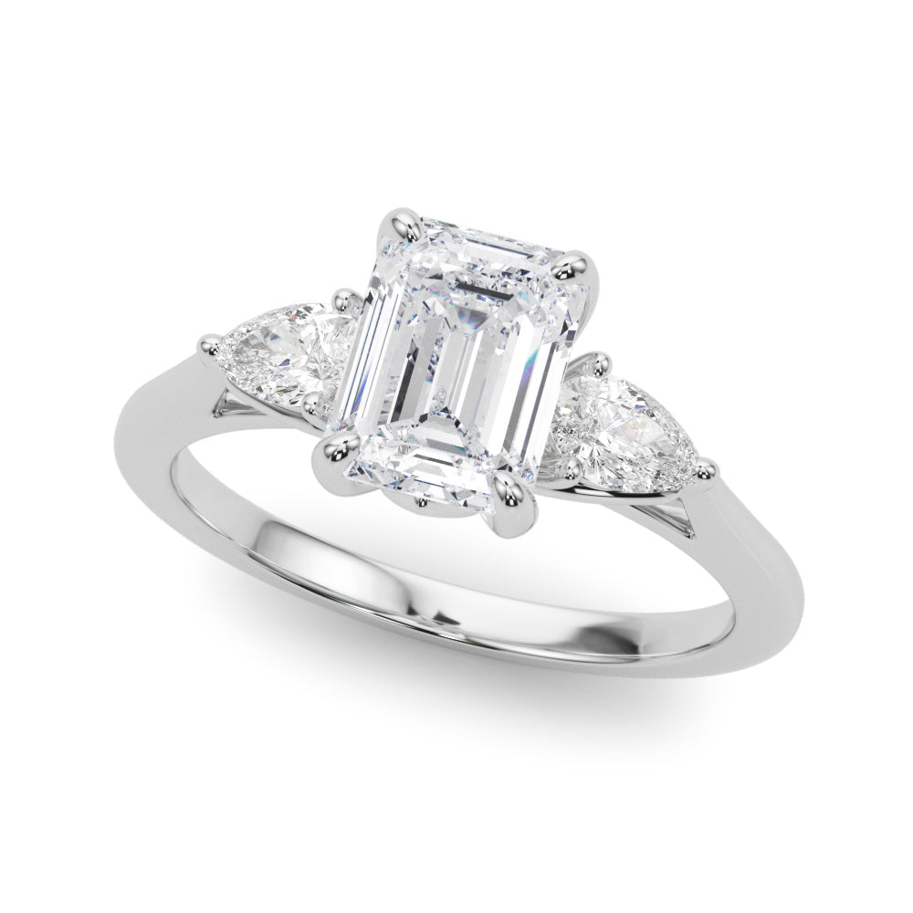 Three Stone Lab-Grown Diamond Engagement Ring