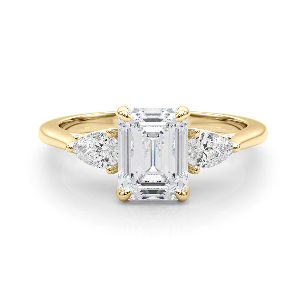 Three Stone Lab-Grown Diamond Engagement Ring