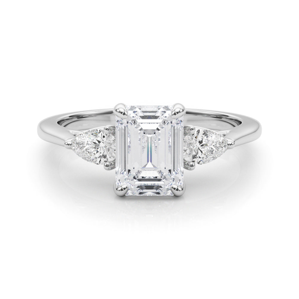 Three Stone Lab-Grown Diamond Engagement Ring