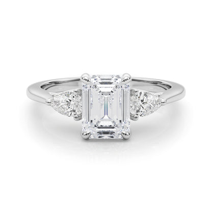 Three Stone Lab-Grown Diamond Engagement Ring