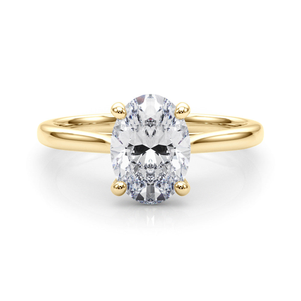 Oval Diamond Solitaire Engagement Ring