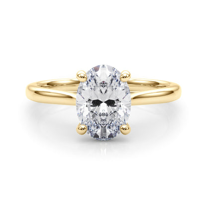 Oval Diamond Solitaire Engagement Ring