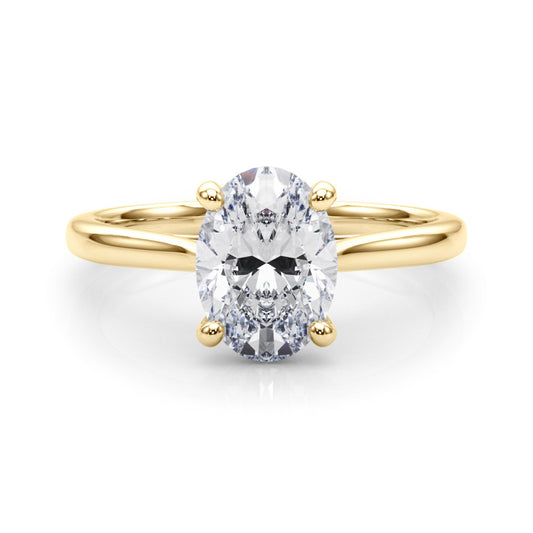 Oval Diamond Solitaire Engagement Ring