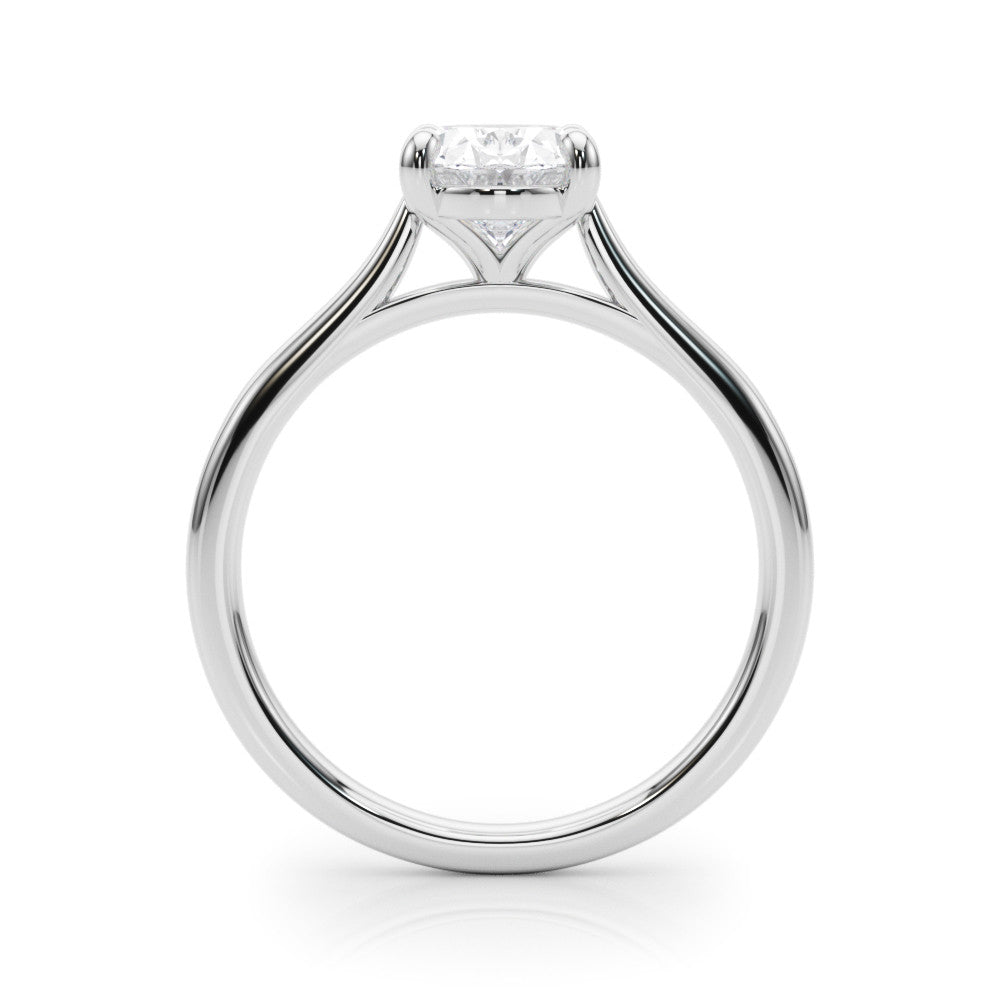 Oval Diamond Solitaire Engagement Ring