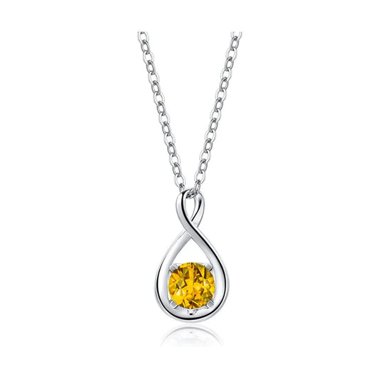 November Birthstone Citrine Pendant