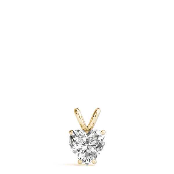 Heart Shaped Diamond Pendant Necklace Lab-Grown Diamond Karat Designs