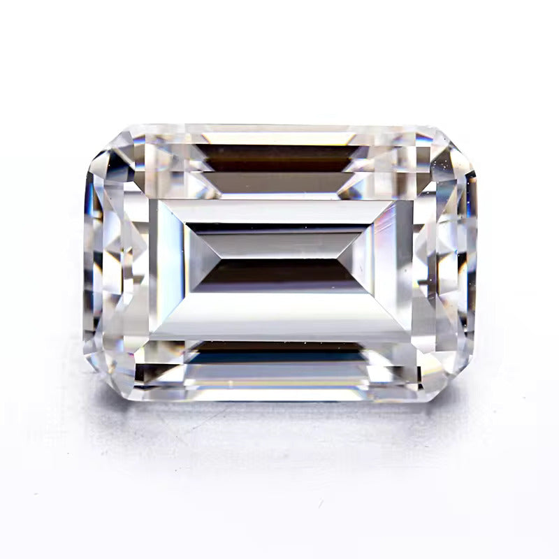 Emerald Step Cut Loose Moissanite