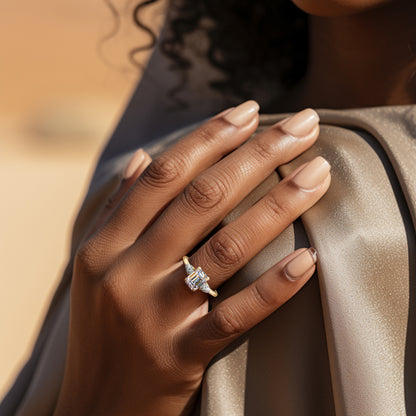 Three Stone Lab-Grown Diamond Engagement Ring