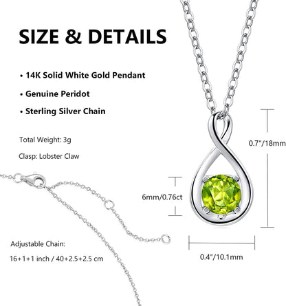 August Birthstone Peridot Pendant