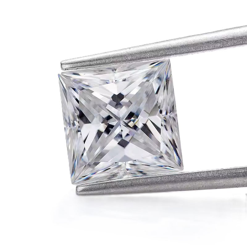 Princess Square Cut Moissanite Loose