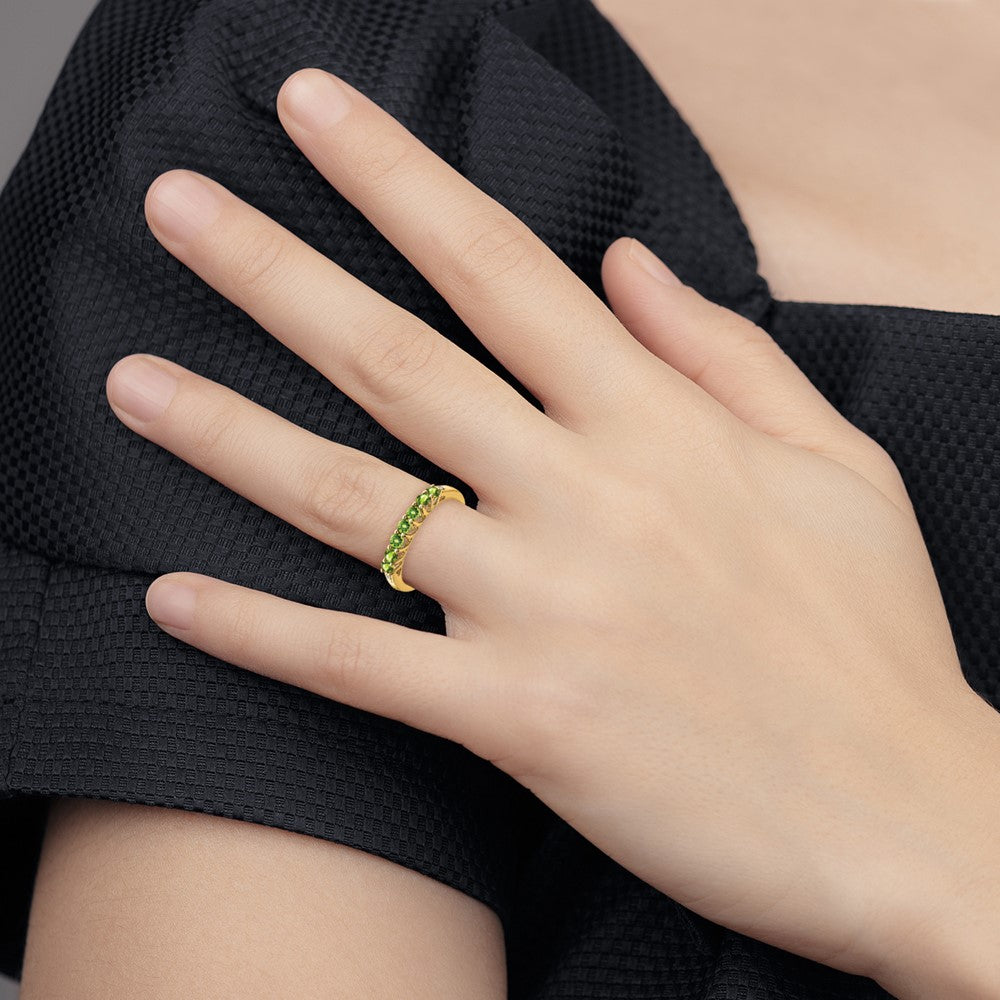 Peridot 7-Stone Ring