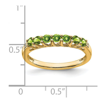 Peridot 7-Stone Ring