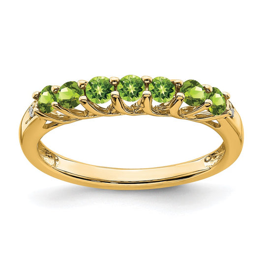 Peridot 7-Stone Ring