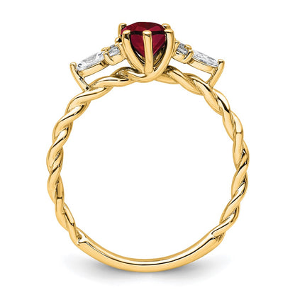 Oval Lab Created Ruby Cluster Ring