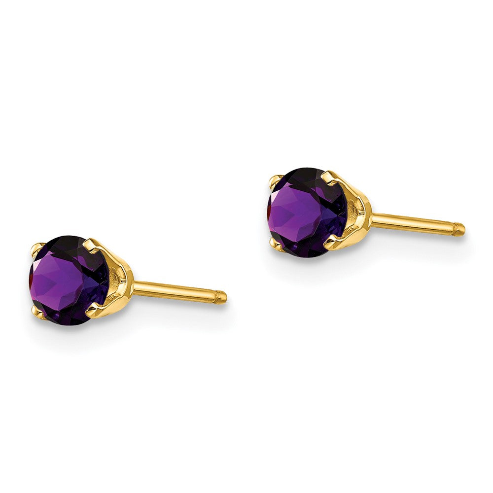 Amethyst Stud Earrings