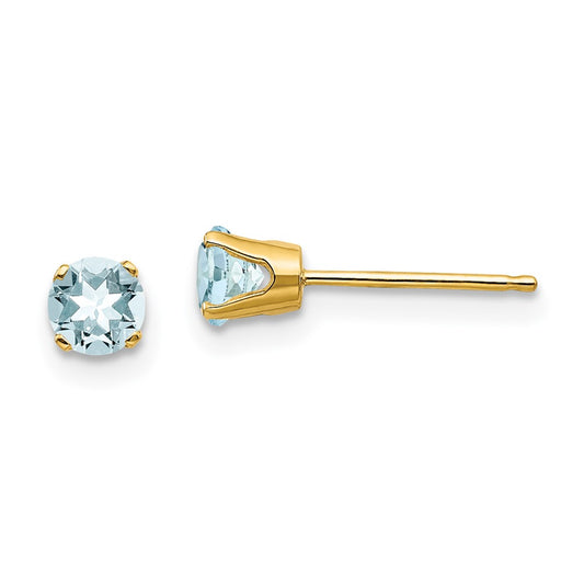 Aquamarine Stud Earrings