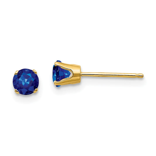 Blue Sapphire Stud Earrings