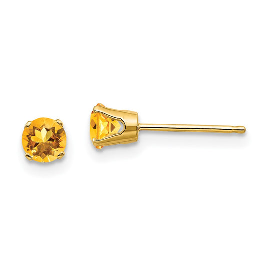 Citrine Stud Earrings