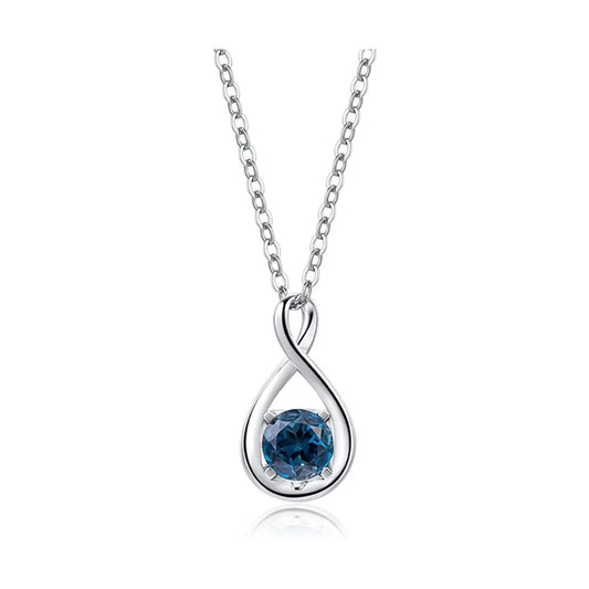 December Birthstone London Blue Topaz Pendant