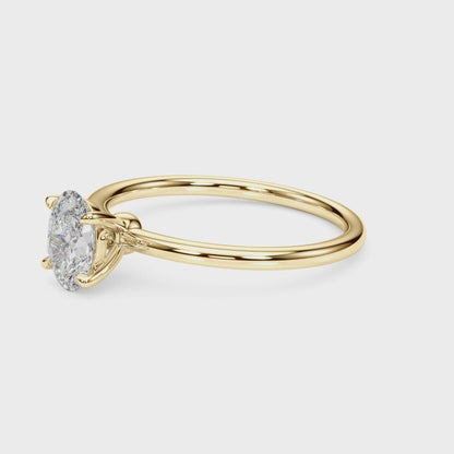 Oval Solitaire Engagement Ring