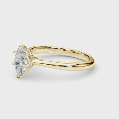 Pear Solitaire Engagement Ring